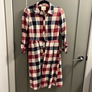 Modcloth plaid dress size small